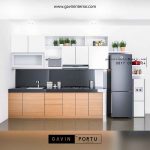 design kitchen set minimalis bentuk i id3488