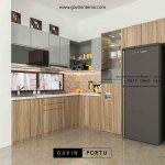 design kitchen set minimalis bentuk l Gavin by Portu id3564